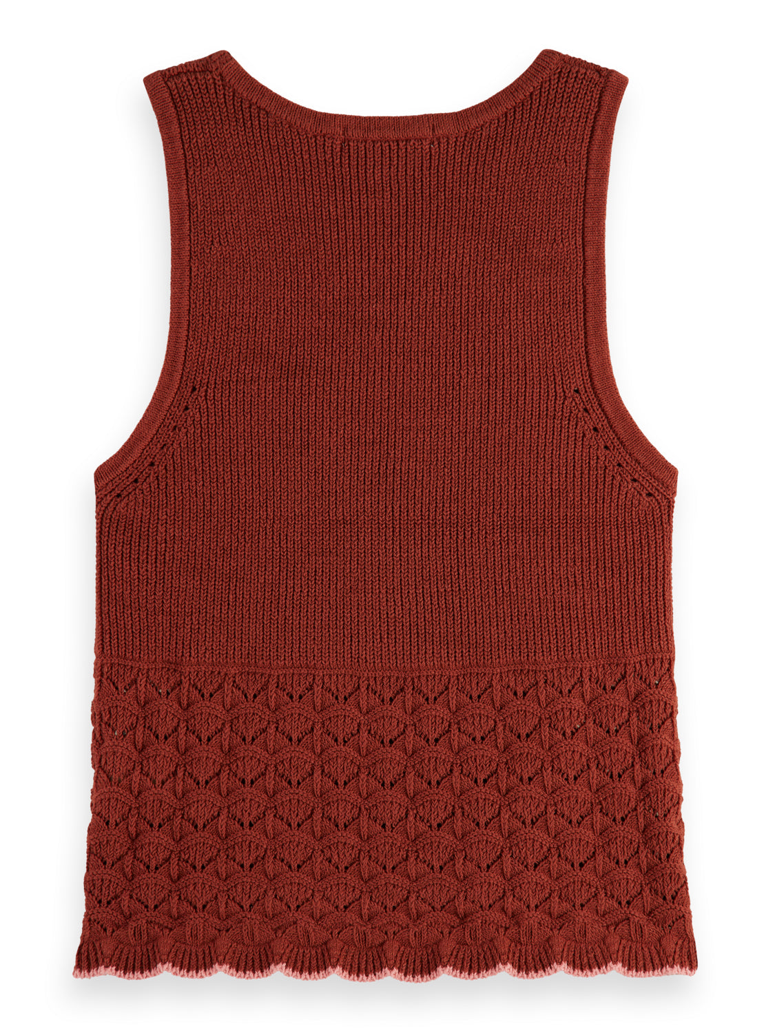 Terracotta Pointelle Tank