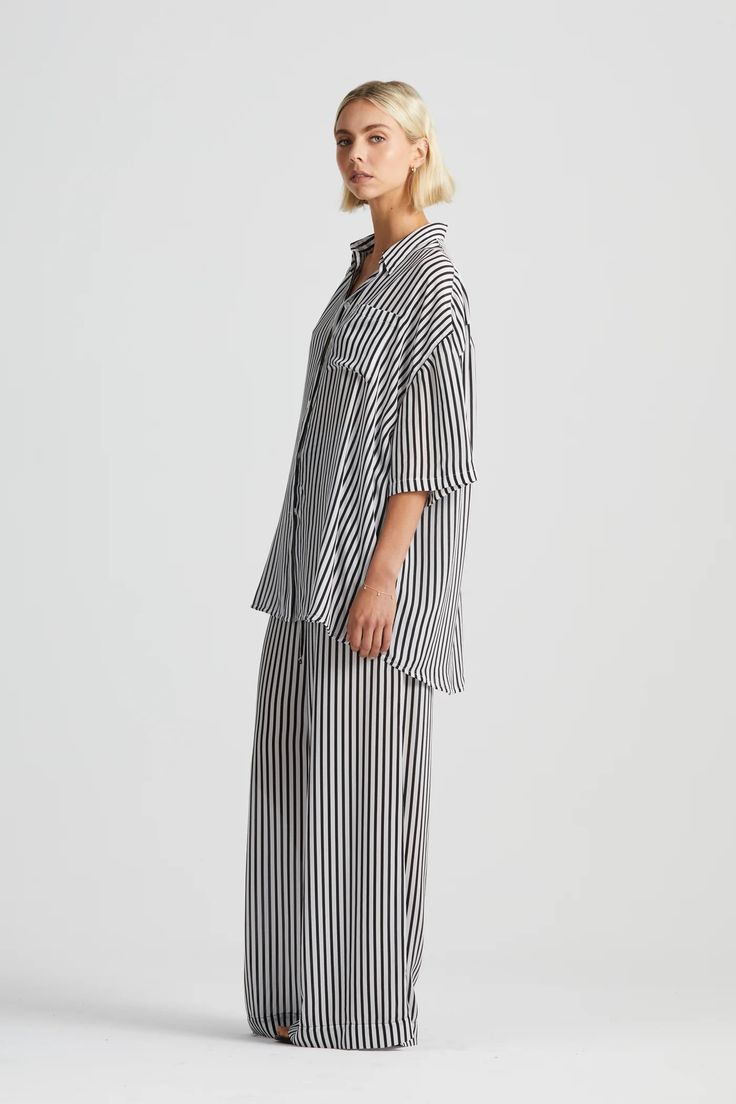 Wide Leg Silk Pant