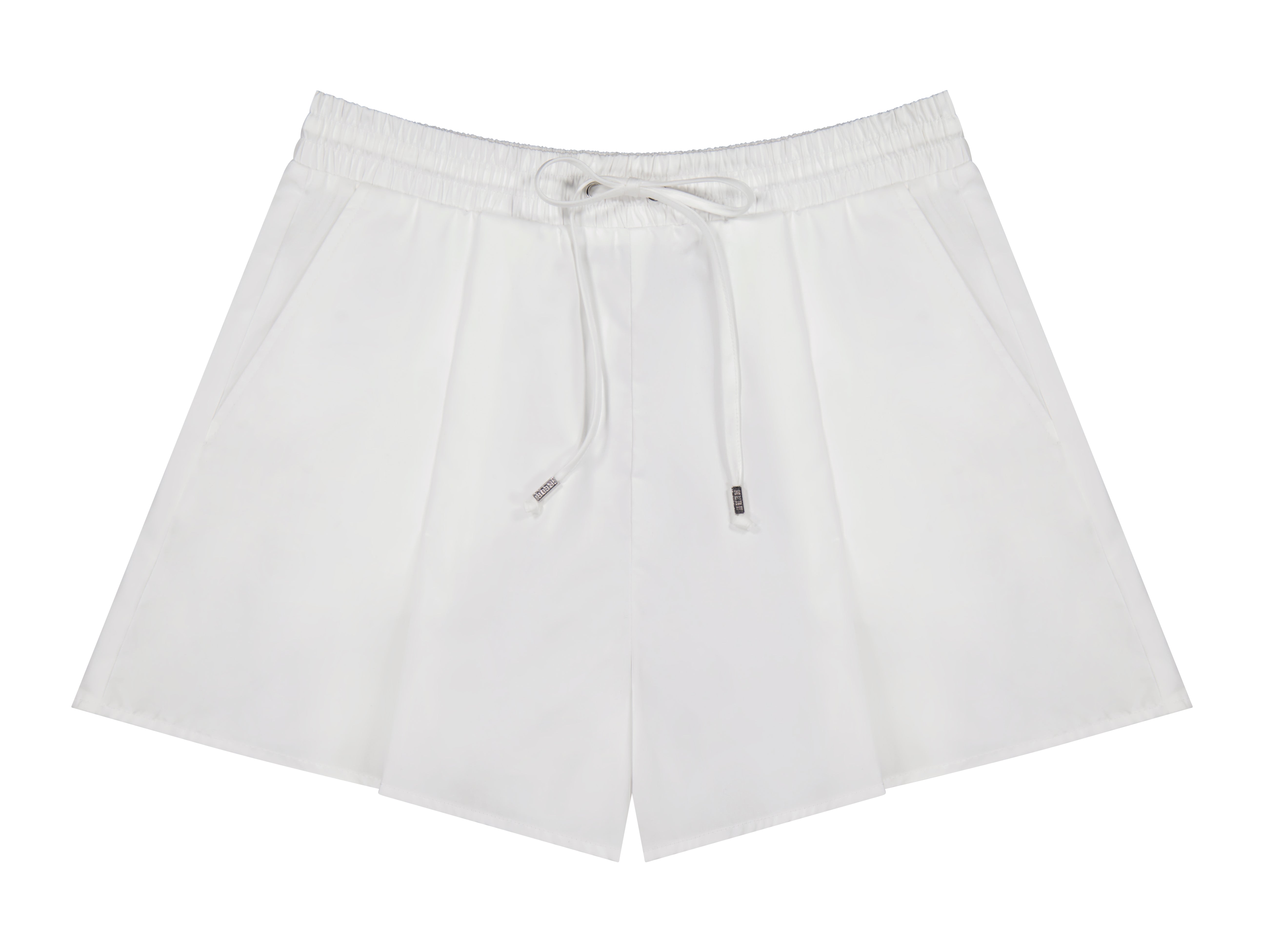 Cotton Drawstring Shorts, White