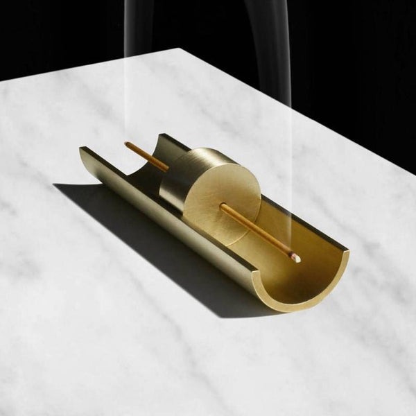 Circa Brass Incense Holder