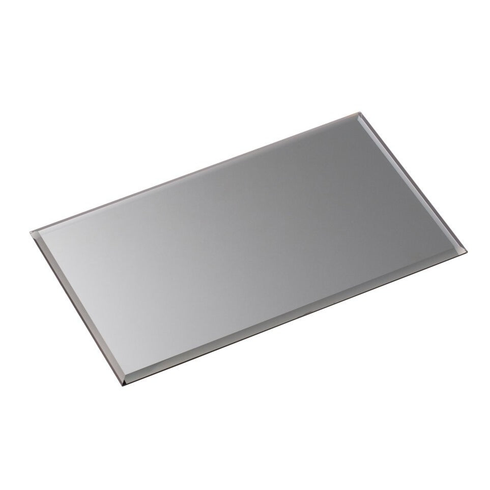 Smoked Glass Tray, Rectangle