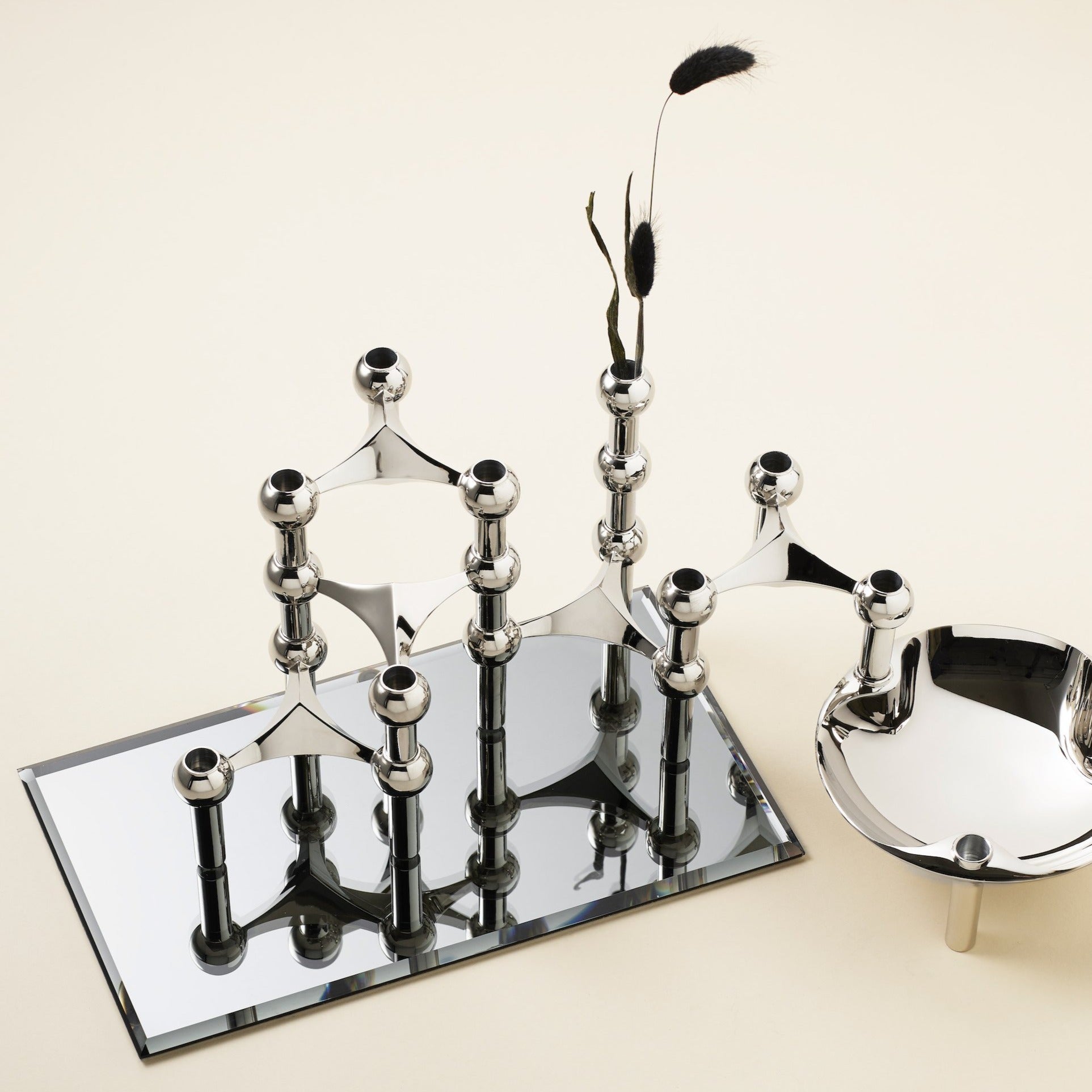 Smoked Glass Tray, Rectangle