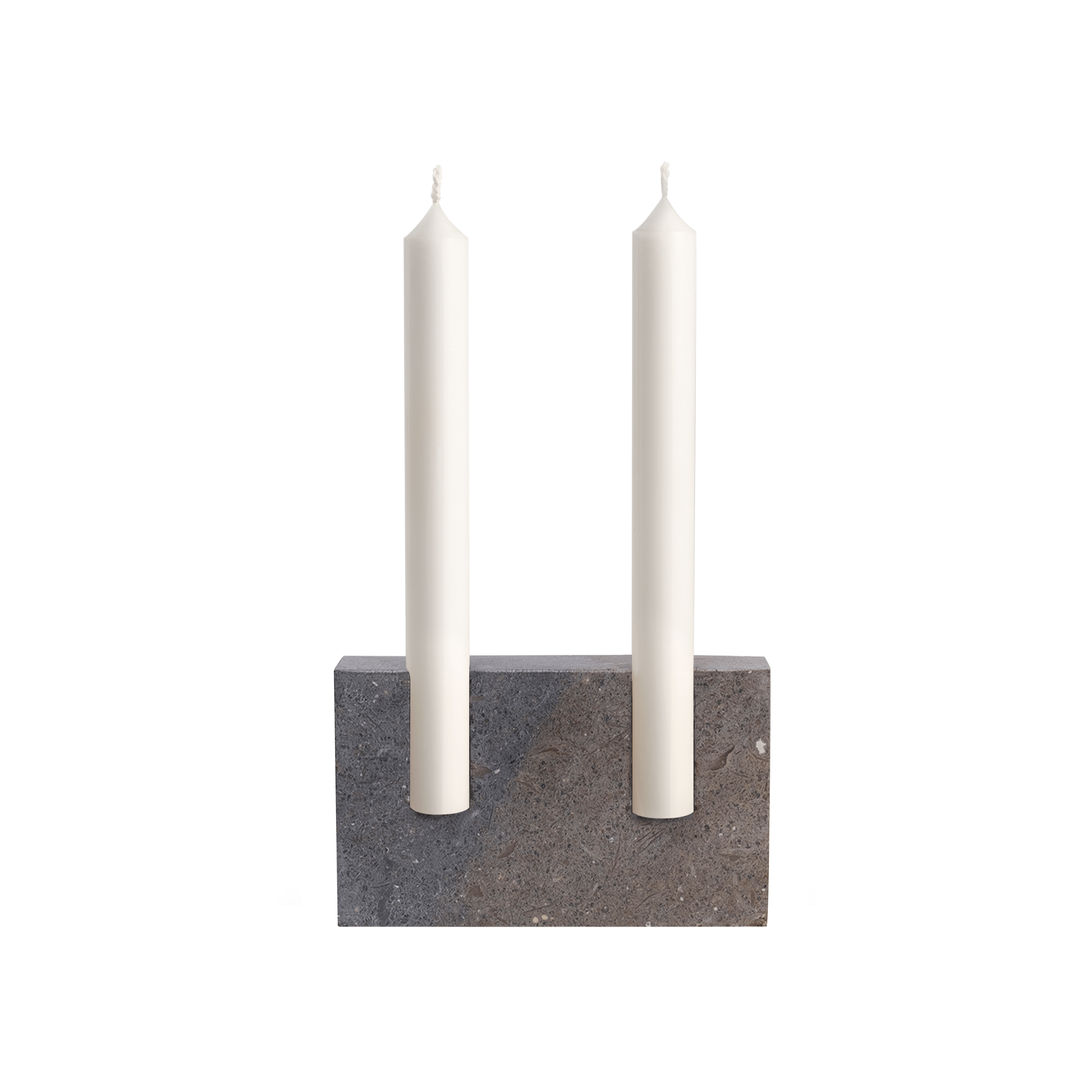 Snug Candle Holder, Smooth Grey