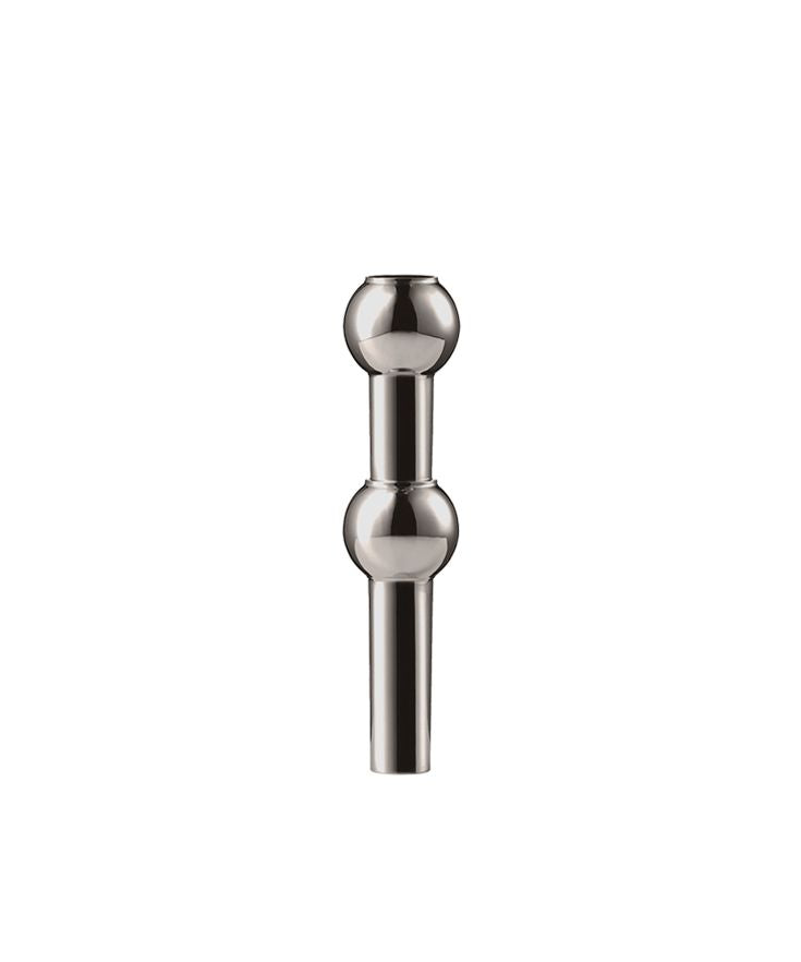 Nagel Vase, Black Chrome