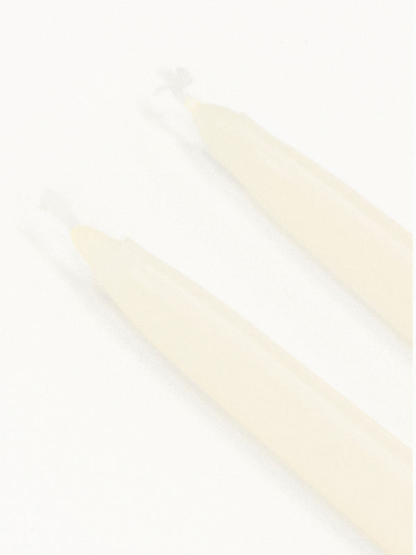 Pair of Tapered Dinner Candles, Butter
