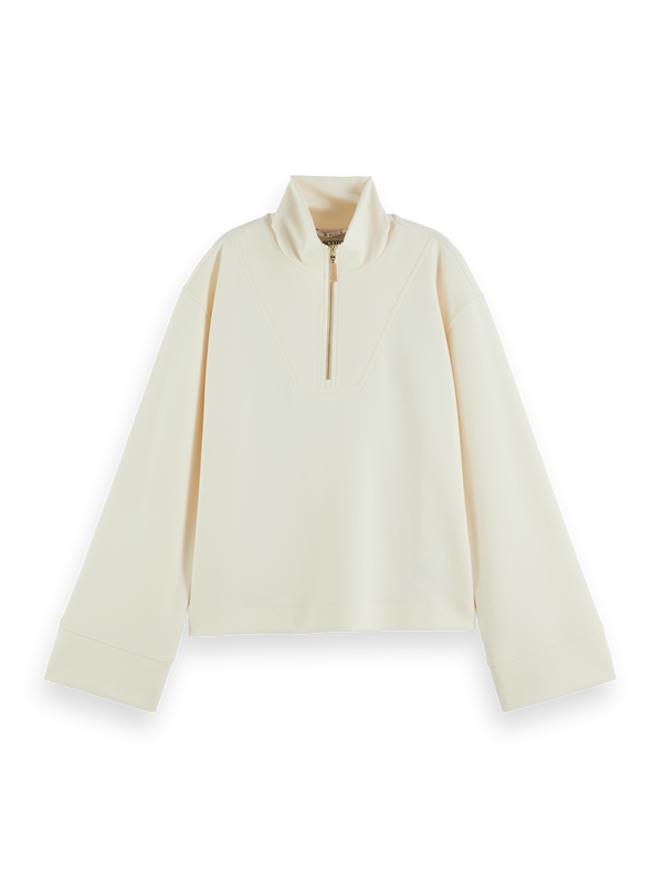 Vanilla Half-Zip Sweater