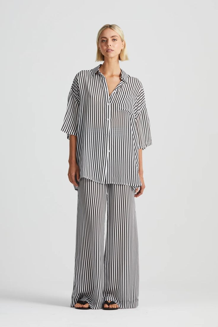 Wide Leg Silk Pant