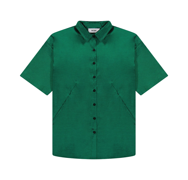Leisure Shirt, Taffeta Emerald