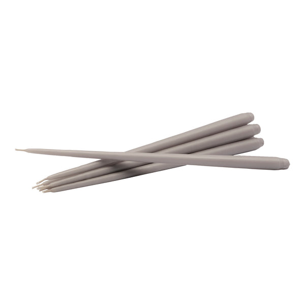 Taper Candles, Warm Grey