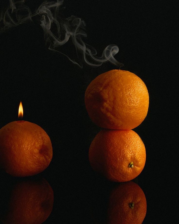 Scented Orange Candle