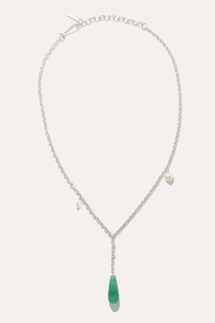 The Depth of Time Necklace, Chalcedony