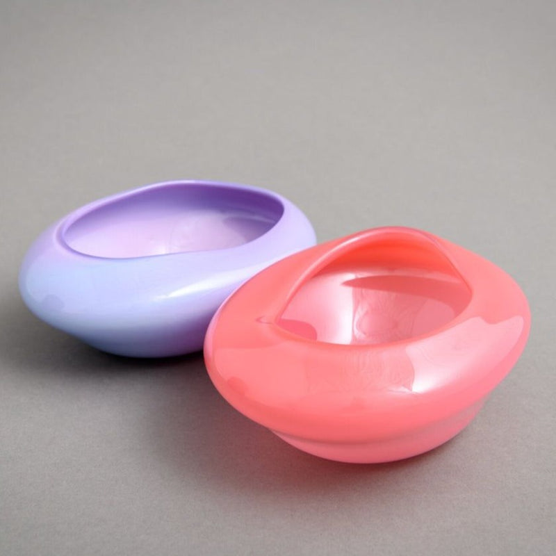 Candy Dish Pair, Pink & Violet